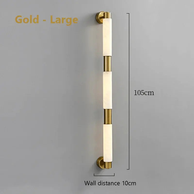 Modern Alabaster Bathroom Wall Lamp - ChandeliersLife®