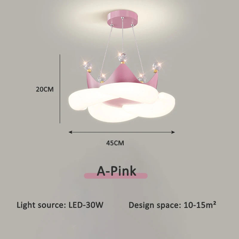 Celestine Crown LED Chandelier for Kids Rooms – alternate product view 10