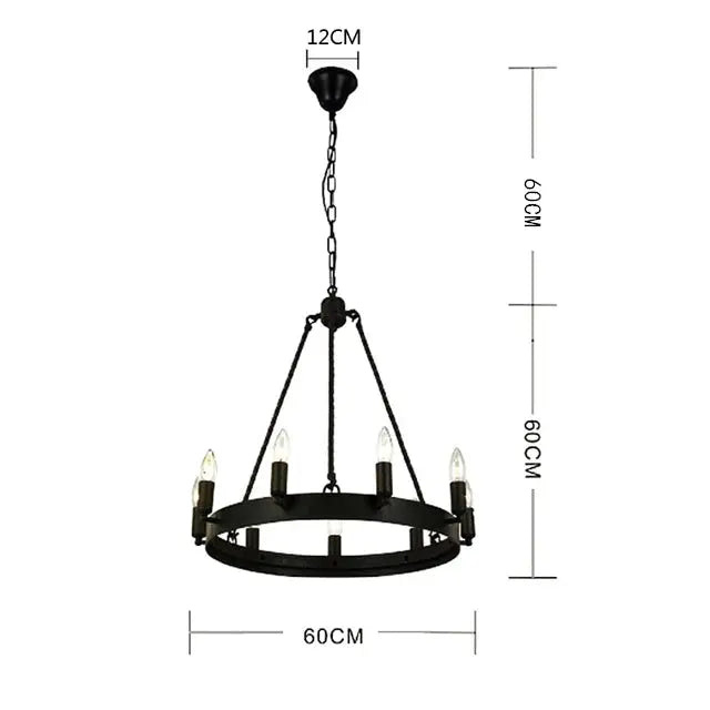 Nordic Antique Candle Chandelier