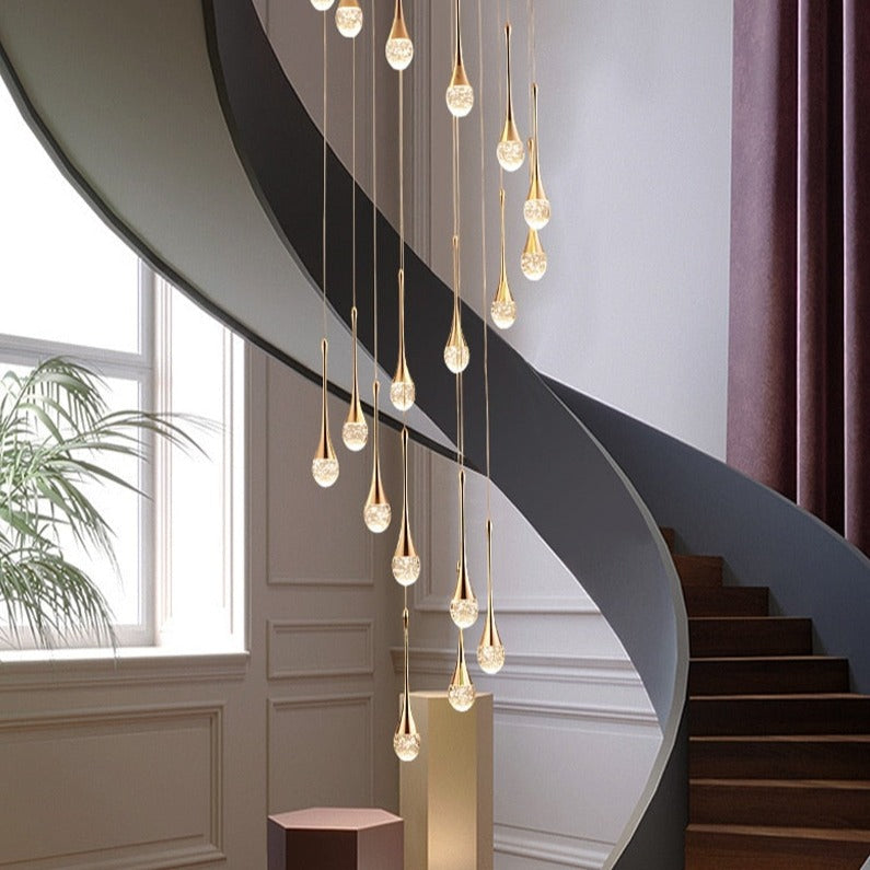 Luxury Long Hanging Staircase Chandelier