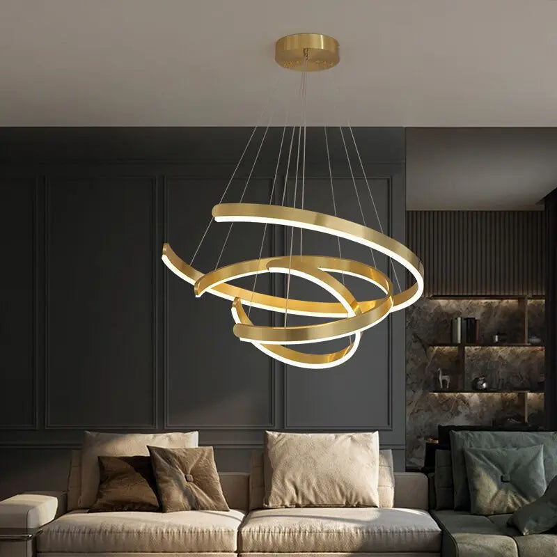 Creative LED Ring Chandelier