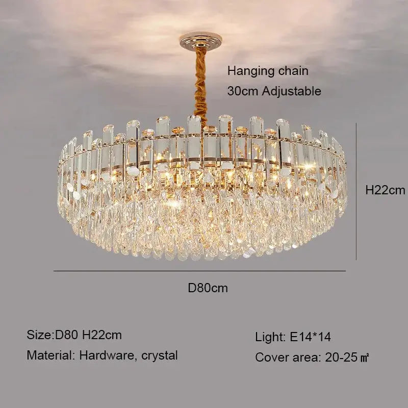 Modern Luxury Crystal E14 Chandeliers