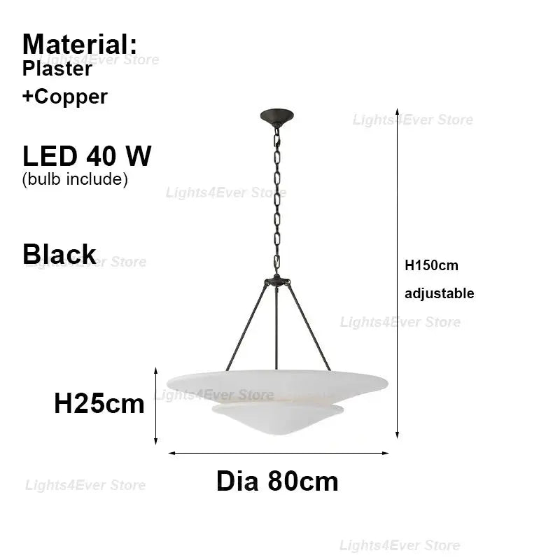 Plaster Shade Chandelier ChandeliersLife®