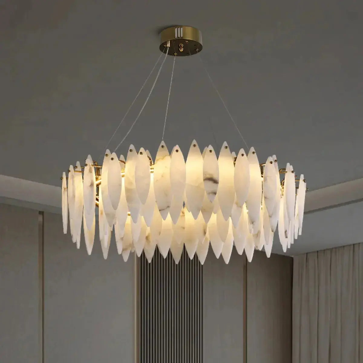 Villa Loft Bedroom Designer Marble Chandeliers ChandeliersLife®