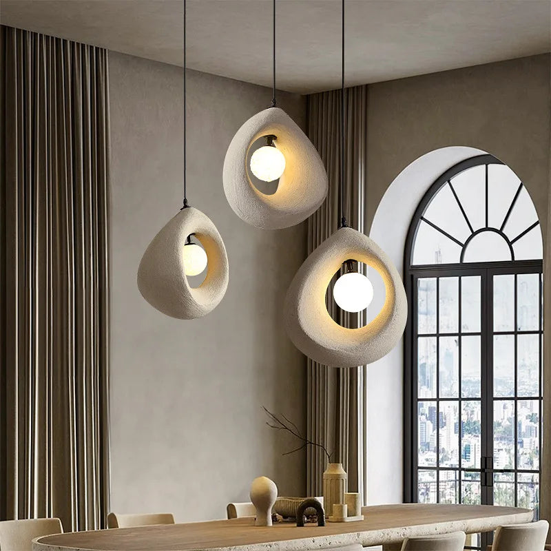 Wabi Sabi Dining Room LED Pendant Lights