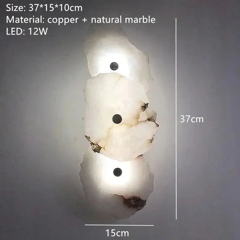 Round Ceiling Marble Wall Lights