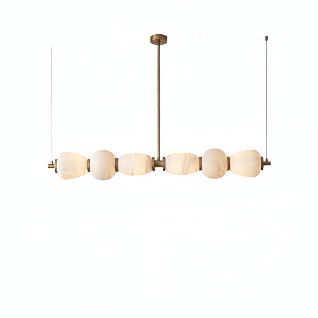 Marble Decoration Long Round Pendant Lights Led Dimmable Hanging Lamp Over Dining Table Bar Decor Luxury Marble Pendant Lamp ChandeliersLife®