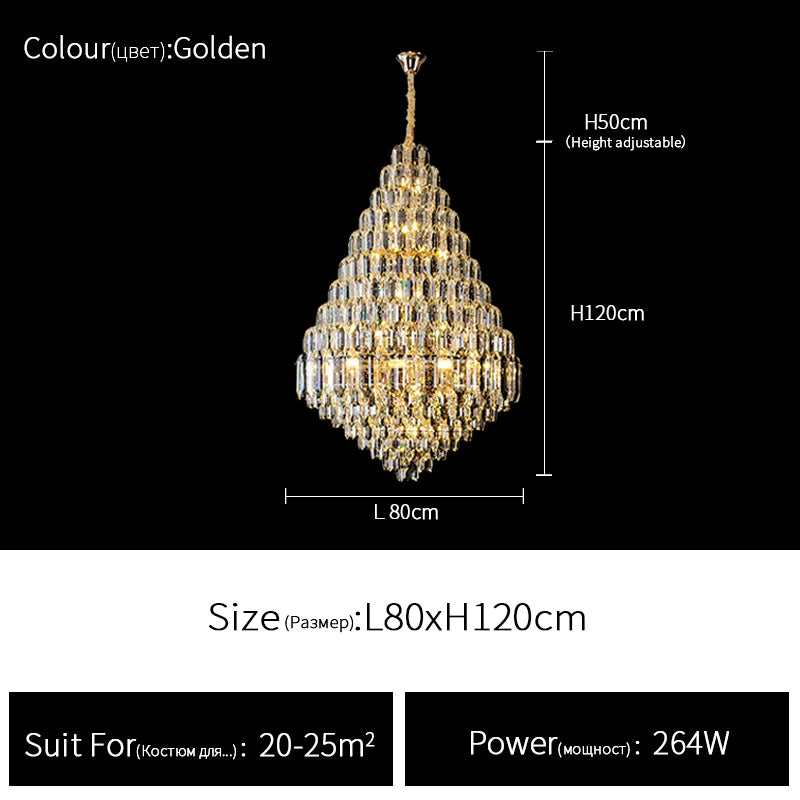 Duplex Villa Luxury Chandelier ChandeliersLife®