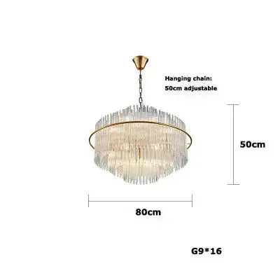 Crystal Designer Oval Round Chandelier
