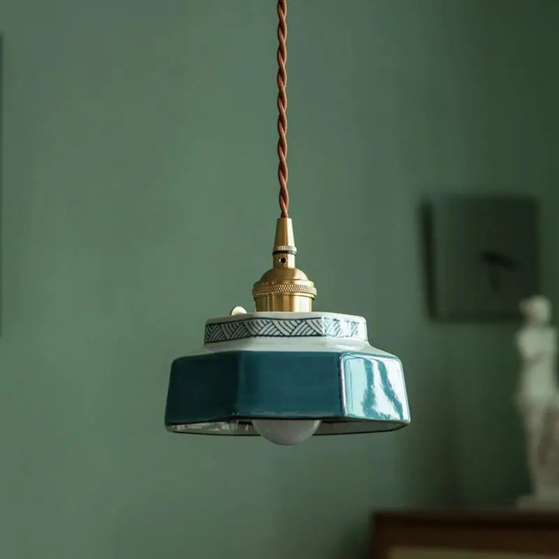 Ceramic Vintage Pendant Light