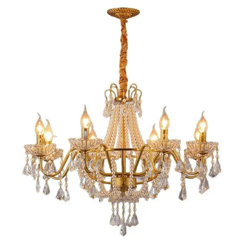 French Design Pearl Crystal Chandelier