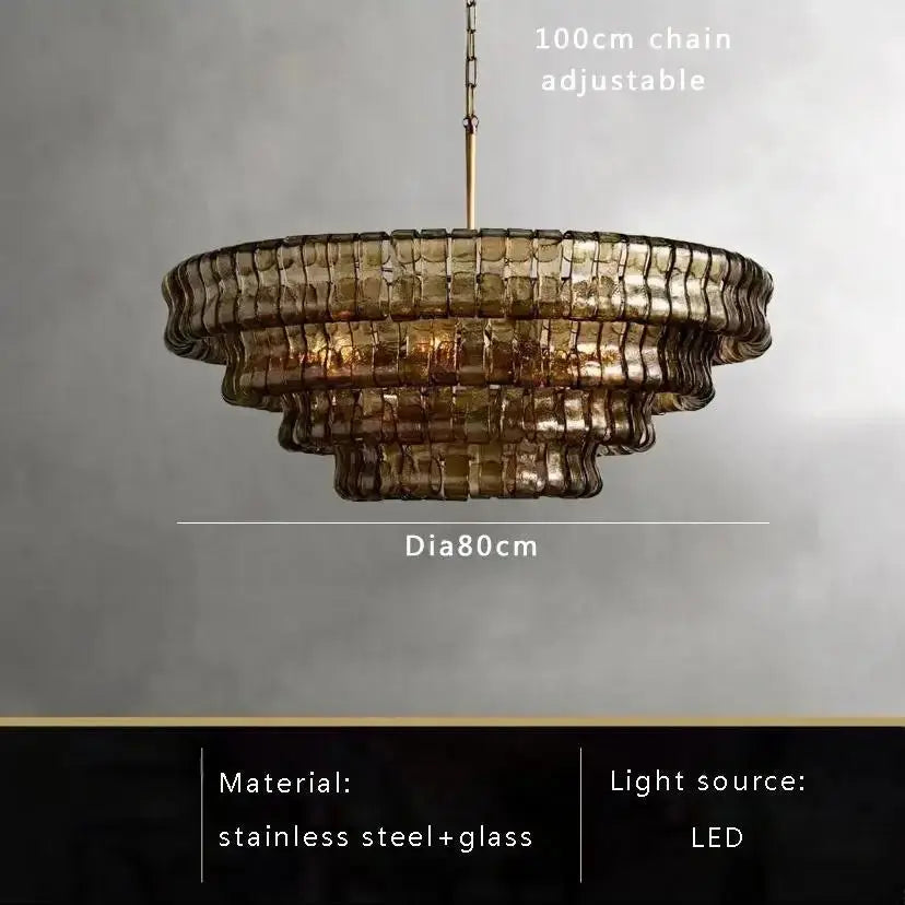 2026 Luxury Glass Dining Room Chandelier