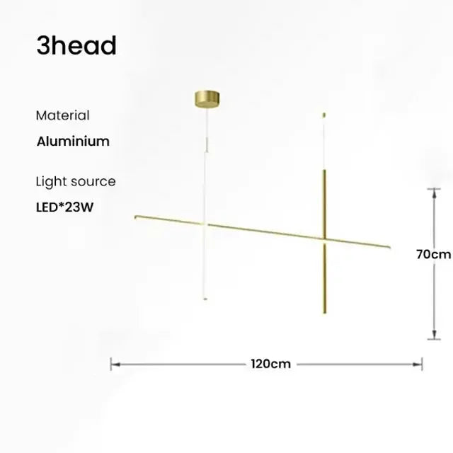 Nordic Minimalist Italian Tube Chandeliers