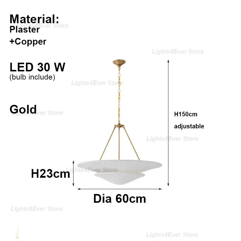 Plaster Shade Chandelier ChandeliersLife®