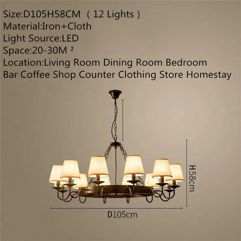 Industrial Retro Decor Chandelier