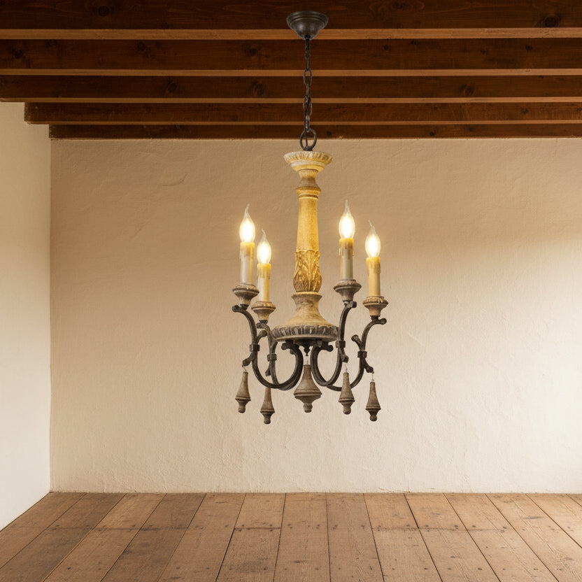 Entryway Retro Wooden Chandelier ChandeliersLife®