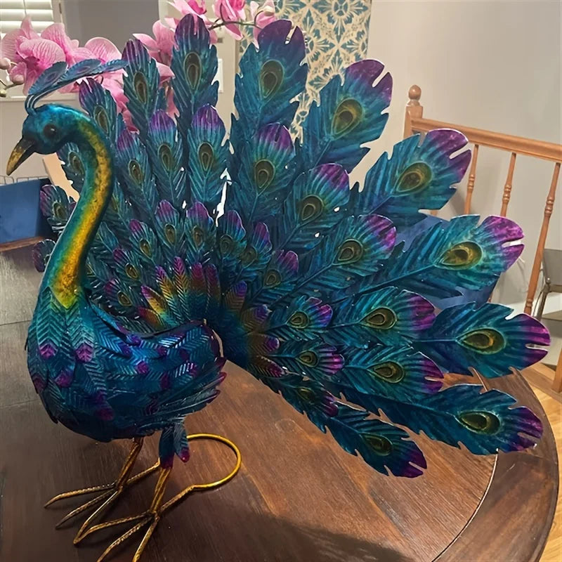 Peacock Sculpture