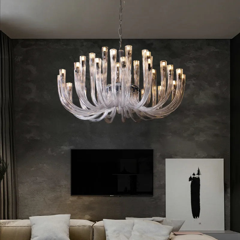 Lustre en forme de U de designer italien