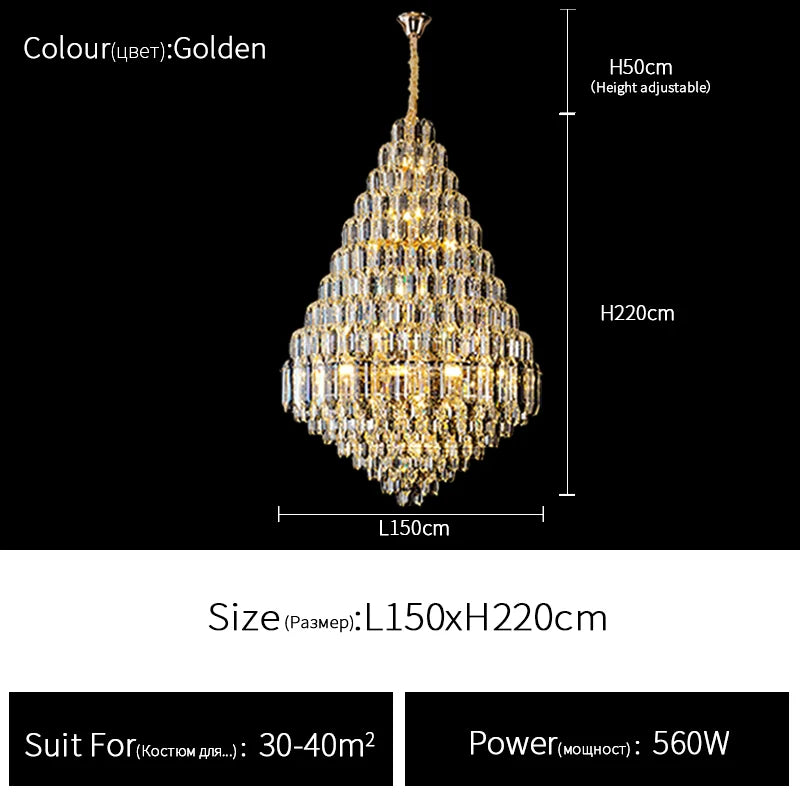 Duplex Villa Luxury Chandelier ChandeliersLife®