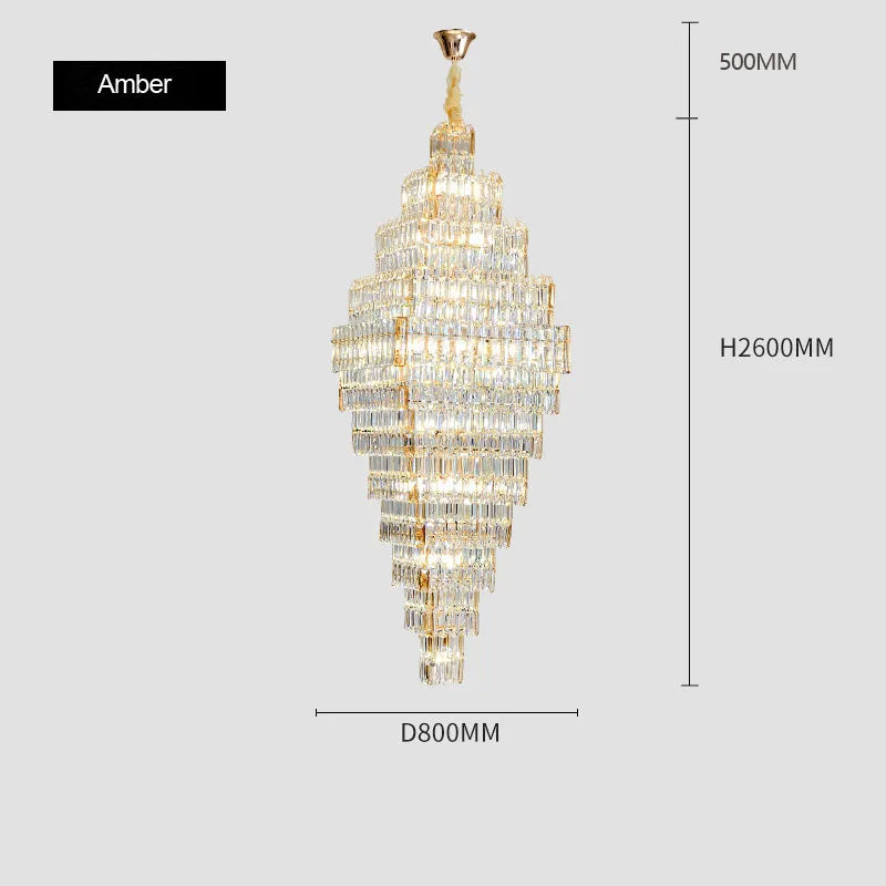 Villa Light Luxury Crystal Chandeliers ChandeliersLife®