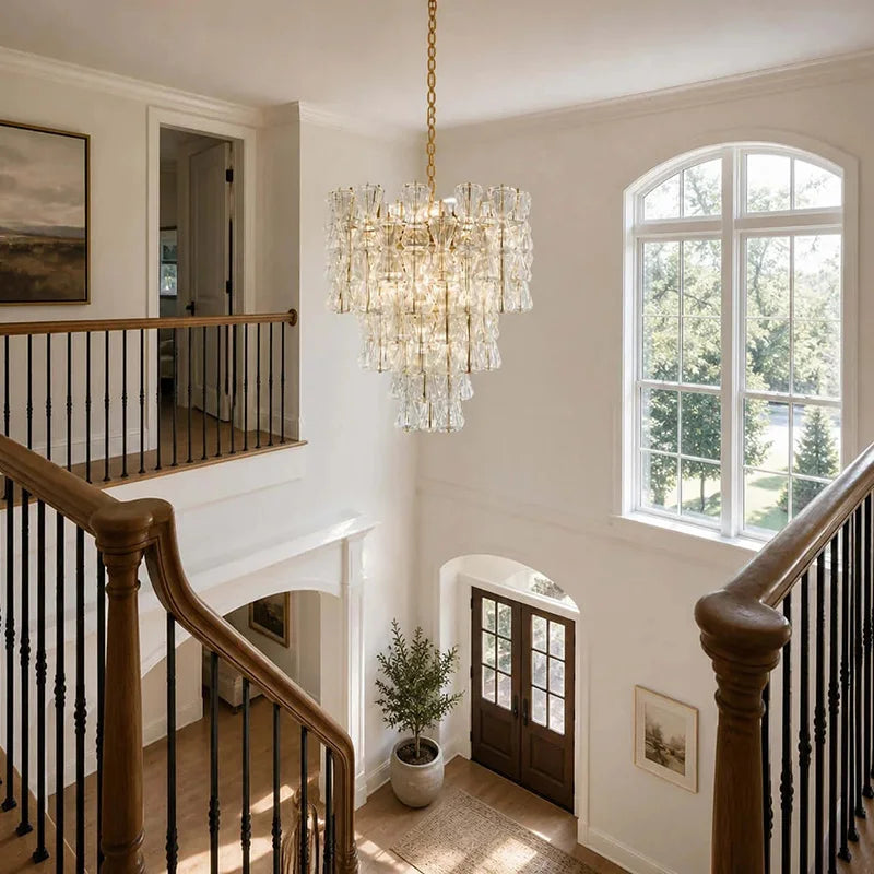 Lustra Murano-inspired Hourglass Glass chandelier, product gallery image 4 of 10