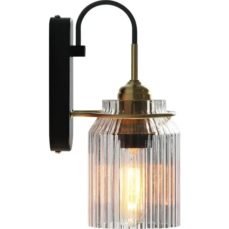Retro Industrial Style Bedroom Glass Wall Lamp ChandeliersLife®
