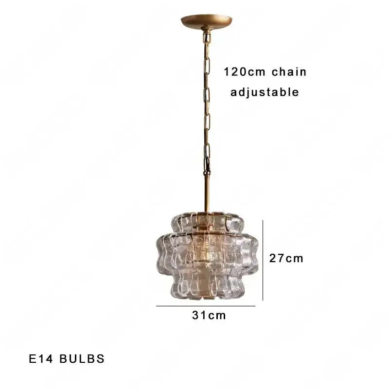 Luxury Glass Contemporary Pendant Light for Kitchen Island & Dining Room