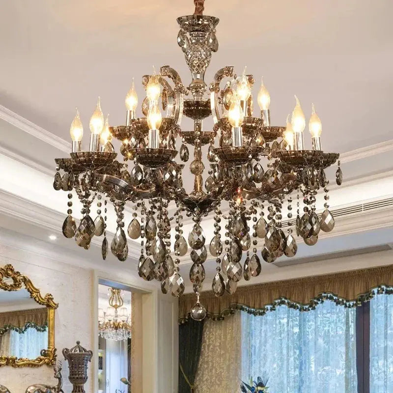 Red Luxury Crystal Chandelier