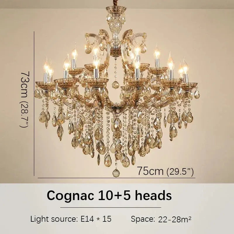 Red Luxury Crystal Chandelier