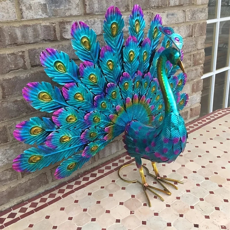 Peacock Sculpture