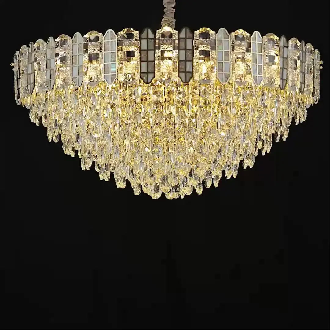Nordic Bedroom Crystal Chandelier