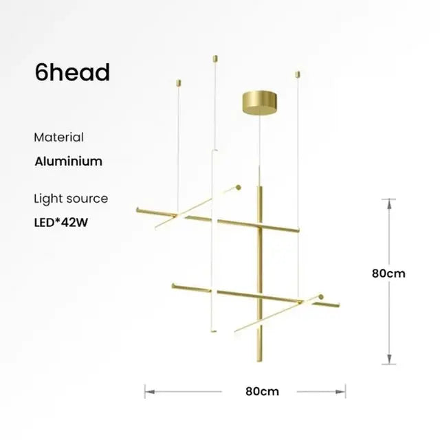 Nordic Minimalist Italian Tube Chandeliers