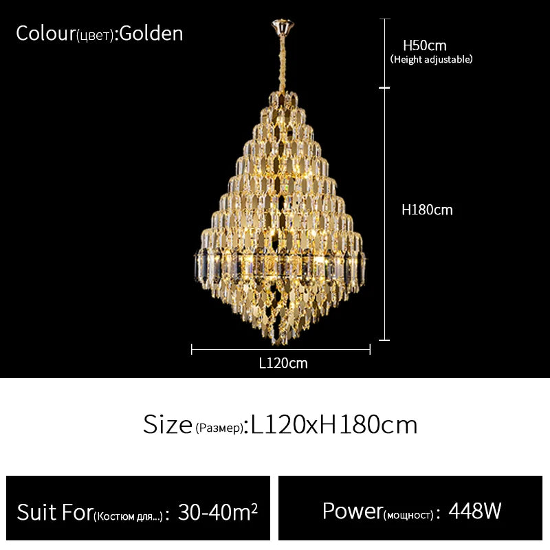 Duplex Villa Luxury Chandelier ChandeliersLife®