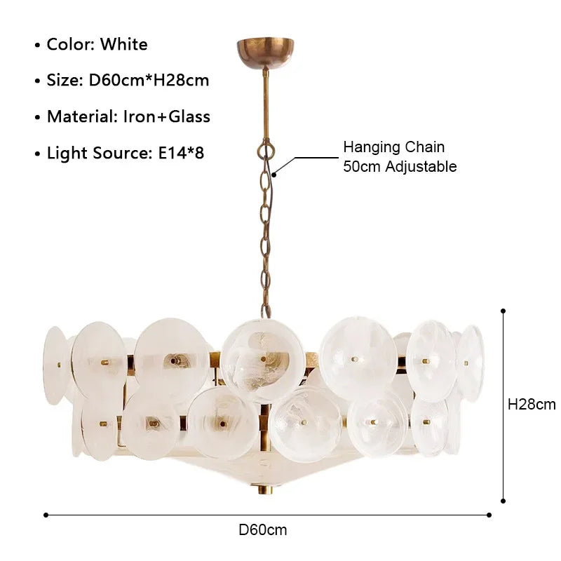 Ambra Murano-inspired Amber Glass chandelier, product gallery image 10 of 13
