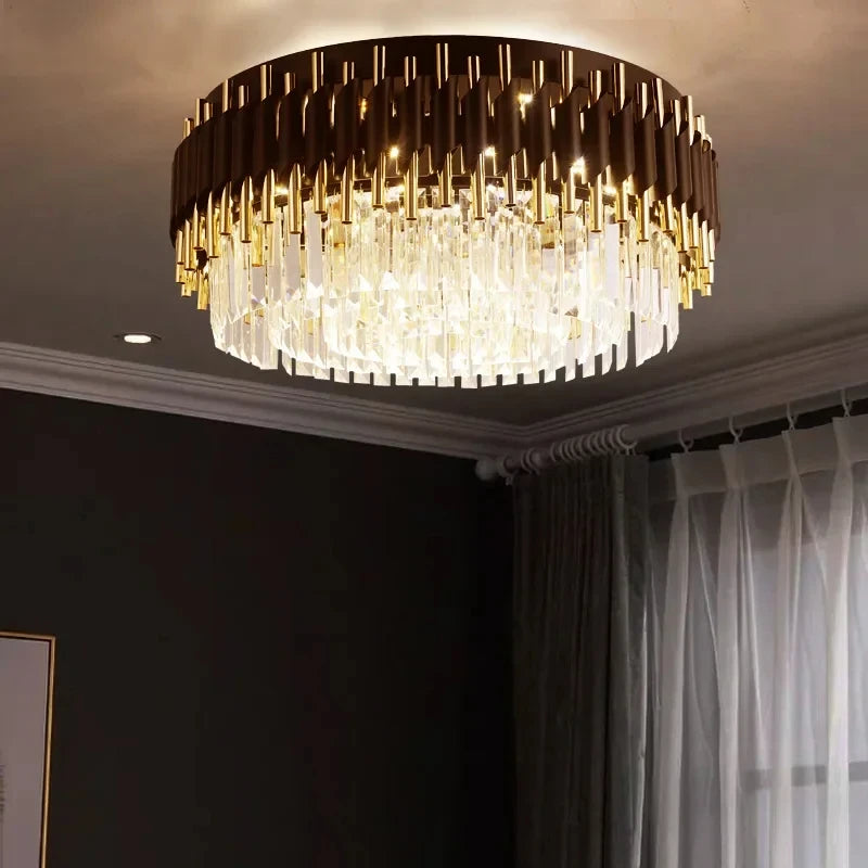 Modern Ceiling Black Crystal Chandelier ChandeliersLife®