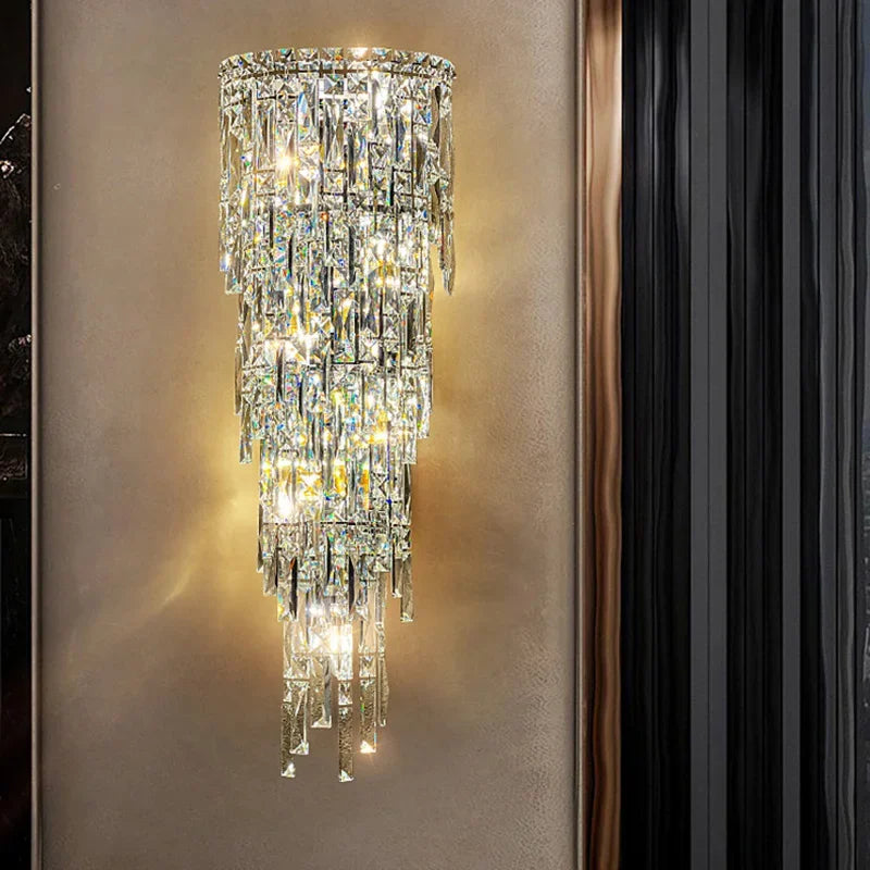 Hotel Lobby Corridor Crystal Wall Lamp