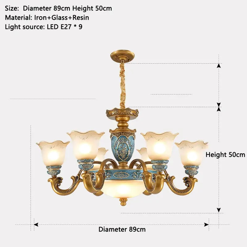 European Chandelier Mid Century Modern Lighting