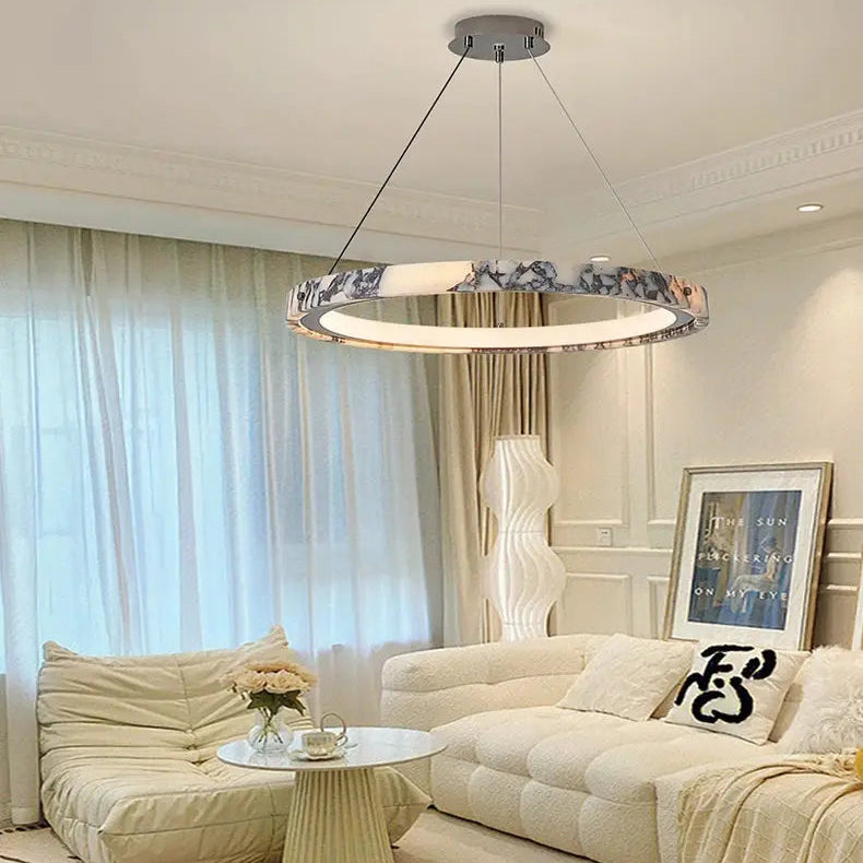 Italian Style Marble Ring Bedroom Chandelier