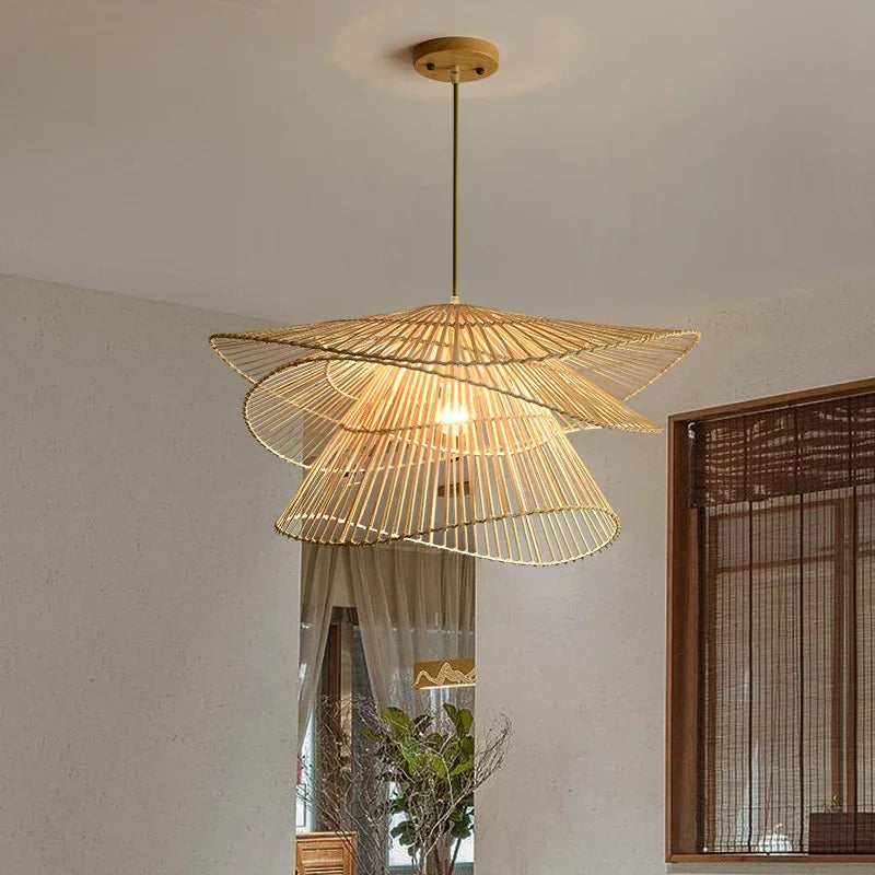 New Creative Bamboo Rattan Pendant Lights