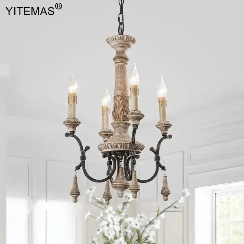 Entryway Retro Wooden Chandelier ChandeliersLife®