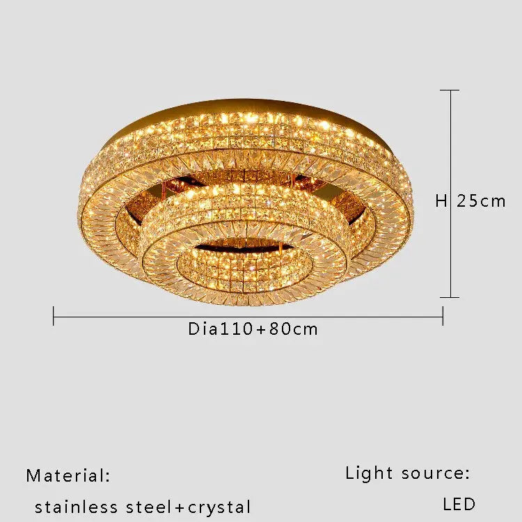 Modern Two Tier Crystal Luxury Ceiling Lights ChandeliersLife®