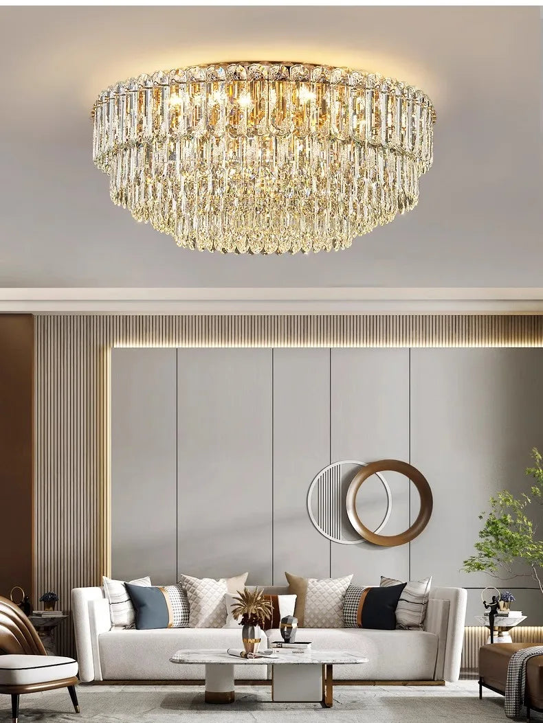 2024 Nordic Modern Elegant Crystal Ceiling Lamp