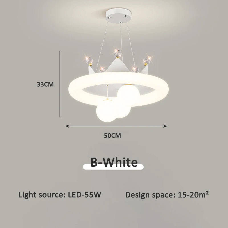 Celestine Crown LED Chandelier for Kids Rooms – alternate product view 7