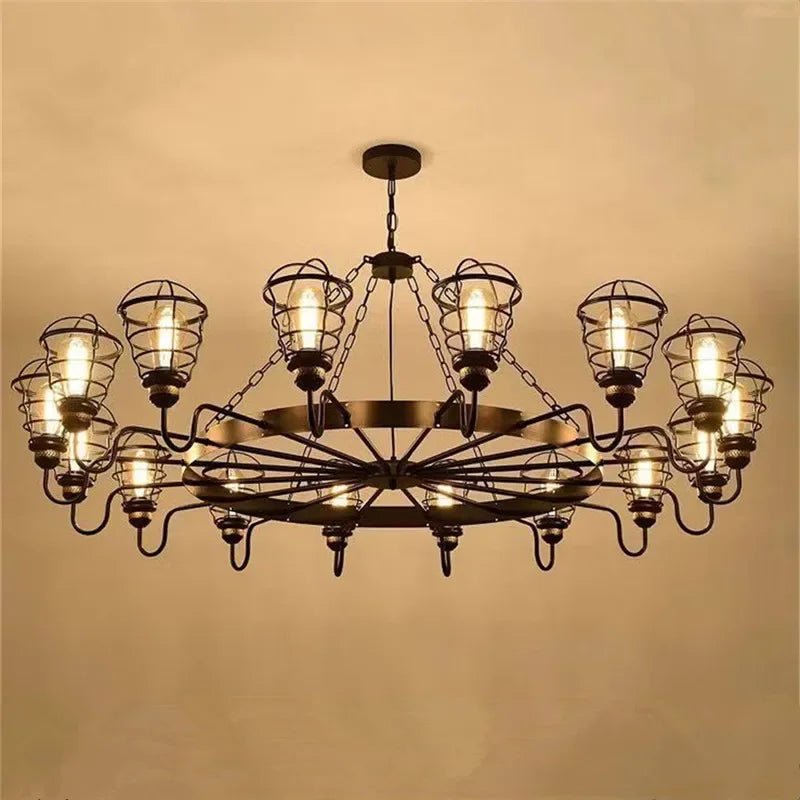 Industrial Retro Decor Chandelier