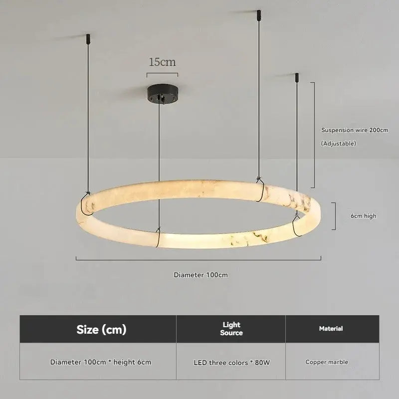 Modern Spanish Marble Dining Room Chandeliers