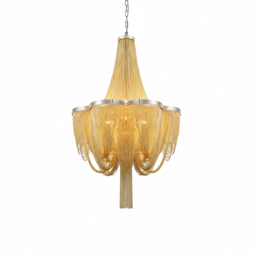 Modern Brass Tassel Chandelier ChandeliersLife®