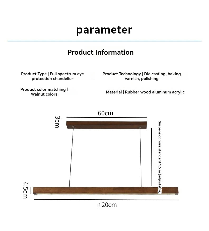 Long Strip Custom Wooden Fixtures