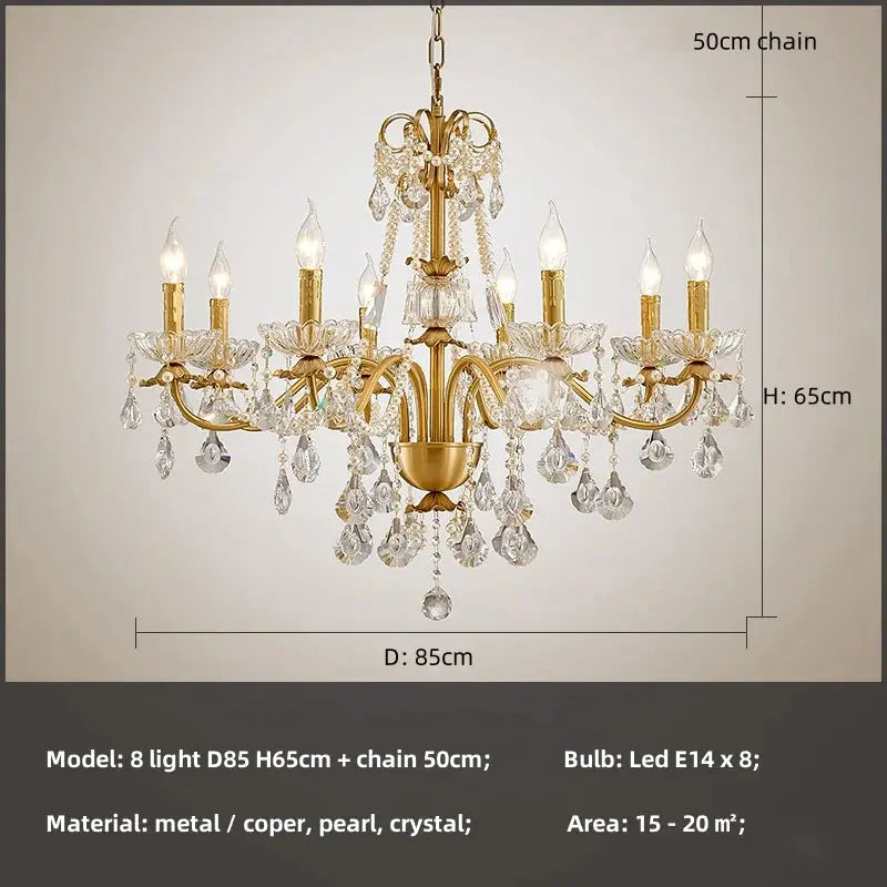 French Luxury Candle Chandelier