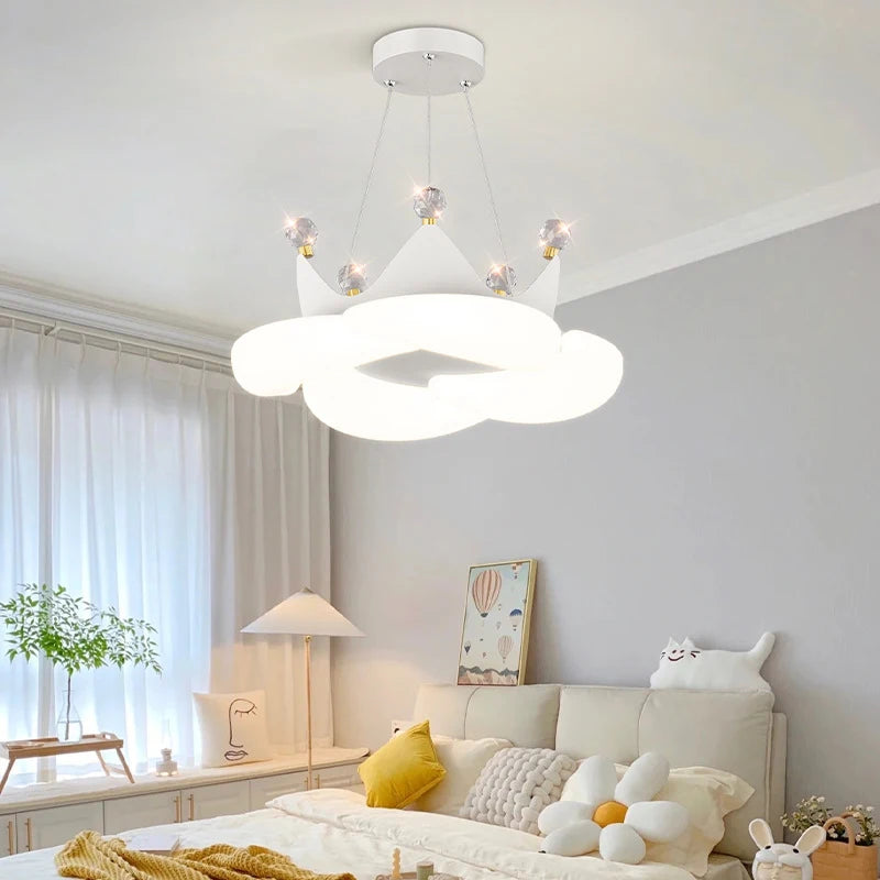 Celestine Crown LED Chandelier for Kids Rooms – alternate product view 5