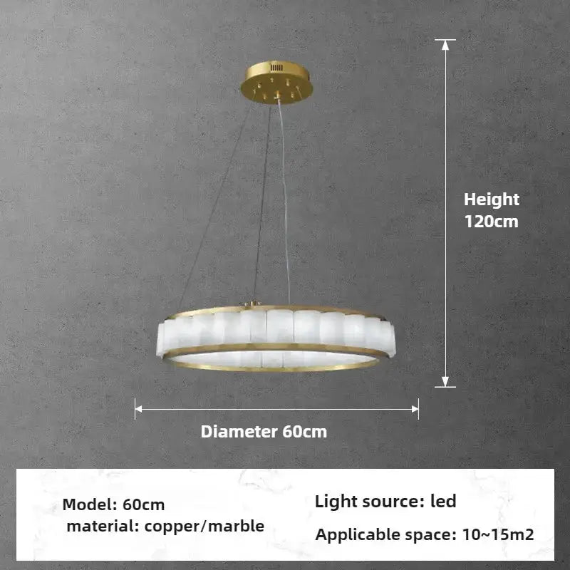 Marble Alabaster Ring Chandelier ChandeliersLife®